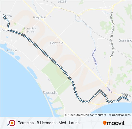 COTRAL bus Line Map