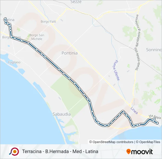COTRAL Bus Line Map