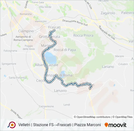 COTRAL Bus Line Map