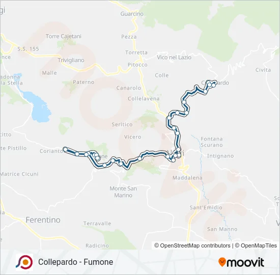 COTRAL Bus Line Map