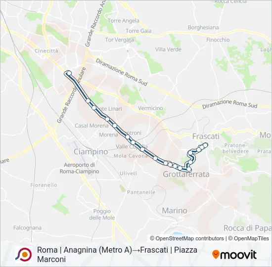 COTRAL Bus Line Map