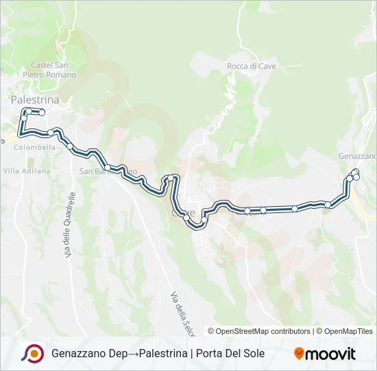 COTRAL Bus Line Map