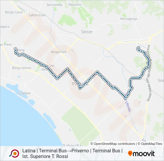 COTRAL Bus Line Map