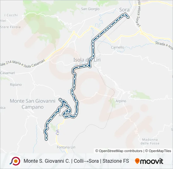 COTRAL Bus Line Map