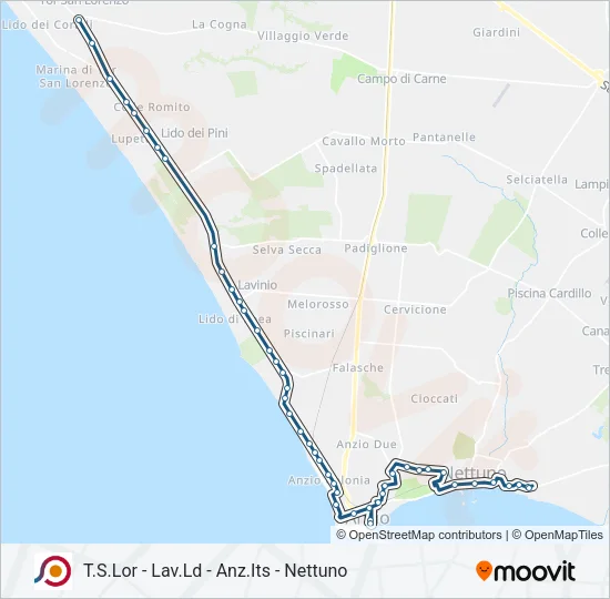 COTRAL Bus Line Map