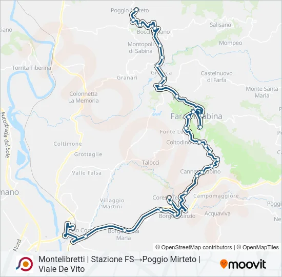 COTRAL Bus Line Map