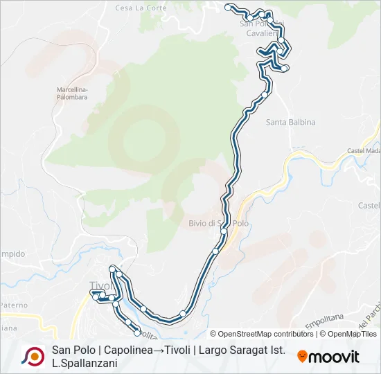 COTRAL Bus Line Map