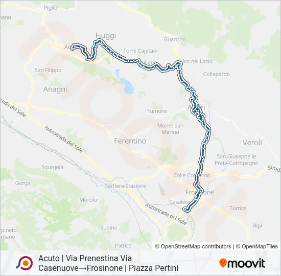 COTRAL Bus Line Map