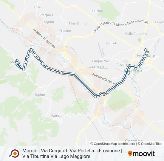 COTRAL Bus Line Map