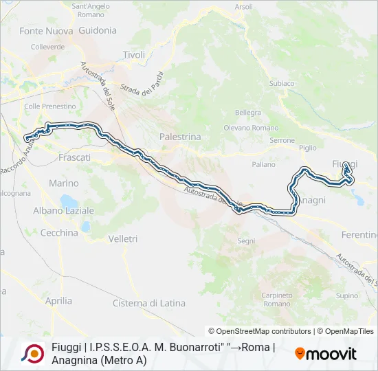COTRAL Bus Line Map