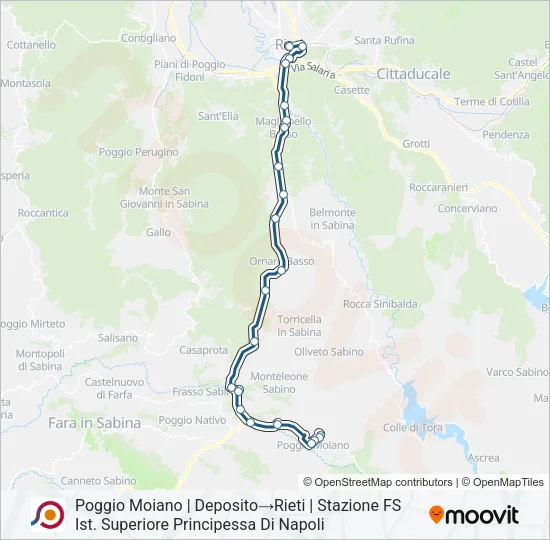 COTRAL Bus Line Map