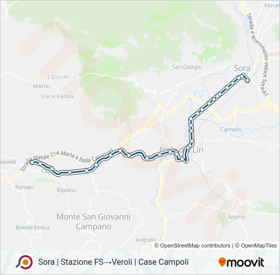 COTRAL Bus Line Map
