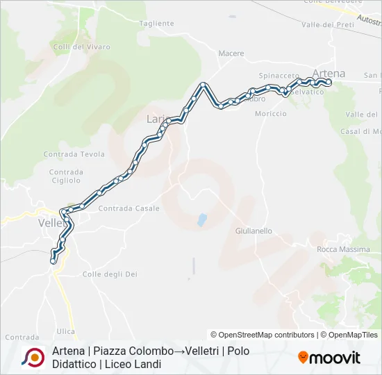 COTRAL Bus Line Map