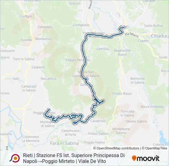 COTRAL Bus Line Map