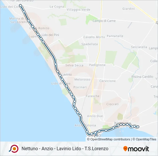 COTRAL Bus Line Map