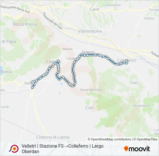 COTRAL Bus Line Map