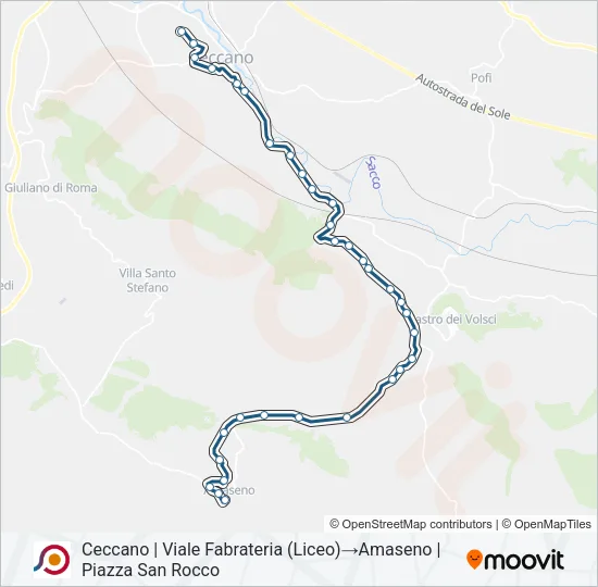 COTRAL Bus Line Map
