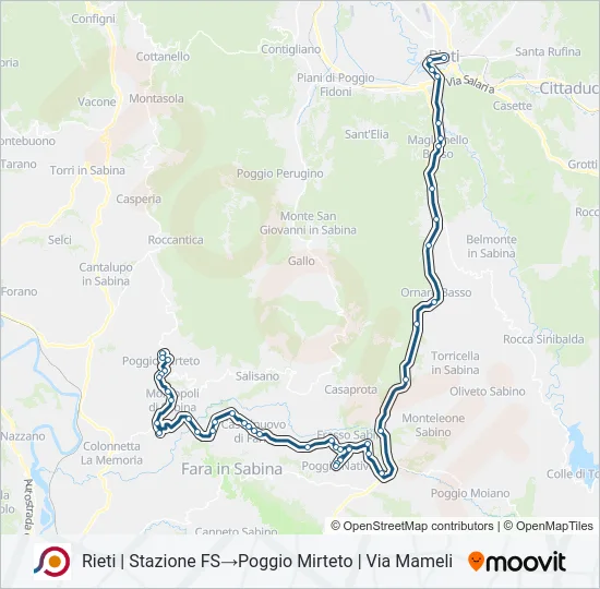COTRAL Bus Line Map