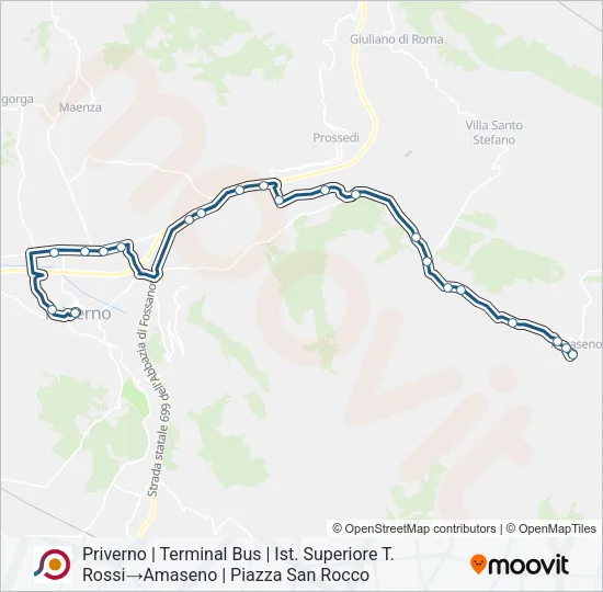 COTRAL Bus Line Map