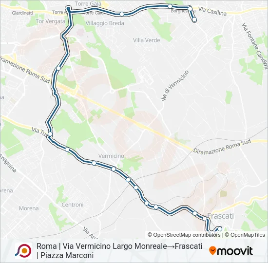 COTRAL Bus Line Map