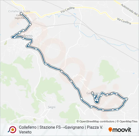 COTRAL Bus Line Map