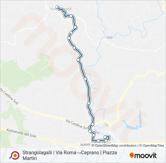 COTRAL Bus Line Map