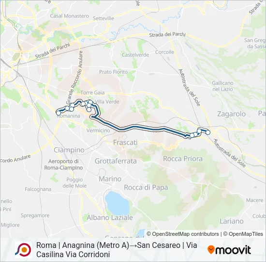 COTRAL Bus Line Map