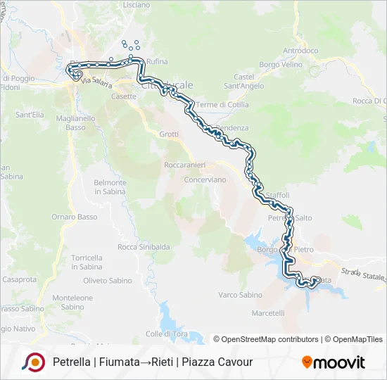COTRAL Bus Line Map