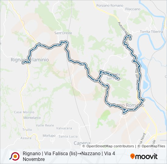 COTRAL bus Line Map