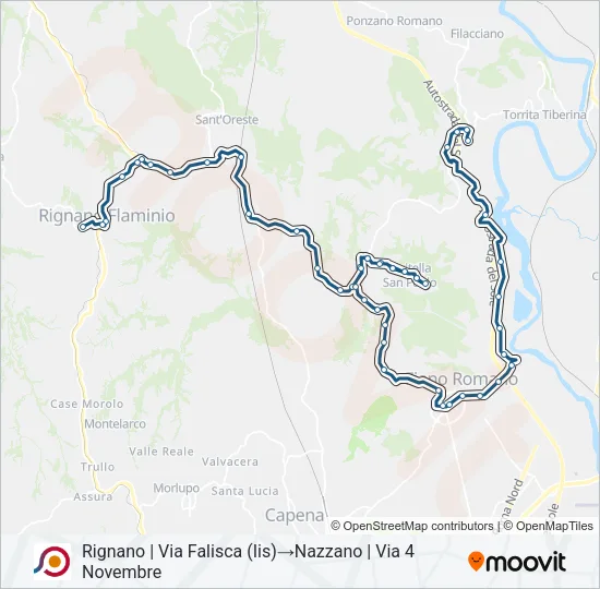 COTRAL Bus Line Map