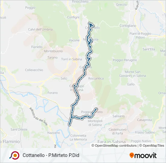 COTRAL Bus Line Map