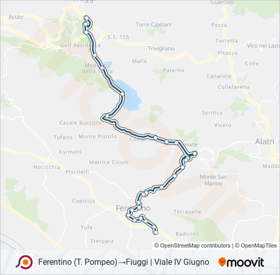 COTRAL bus Line Map