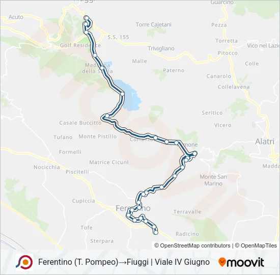 COTRAL Bus Line Map