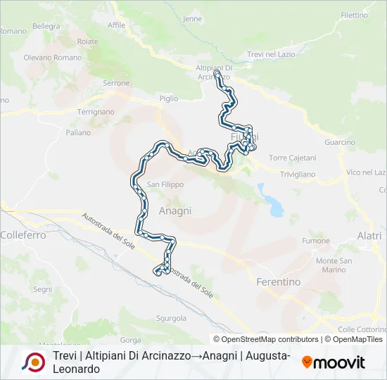 COTRAL Bus Line Map