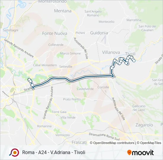 COTRAL Bus Line Map