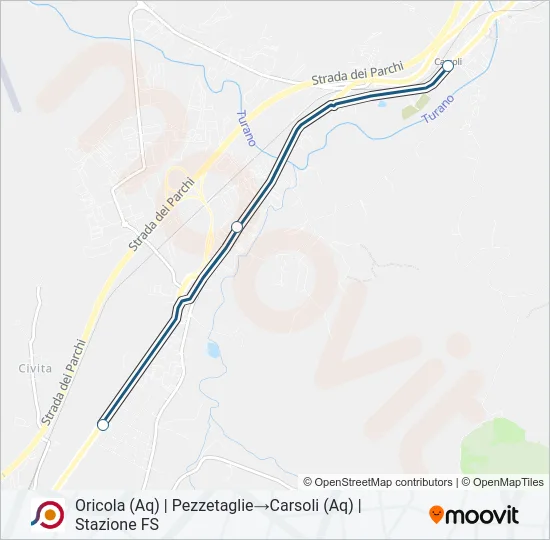 COTRAL Bus Line Map