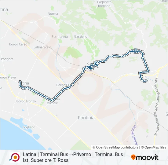 COTRAL Bus Line Map