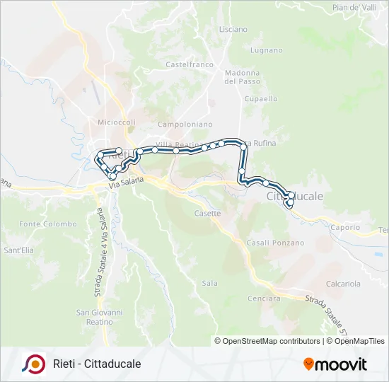 COTRAL Bus Line Map