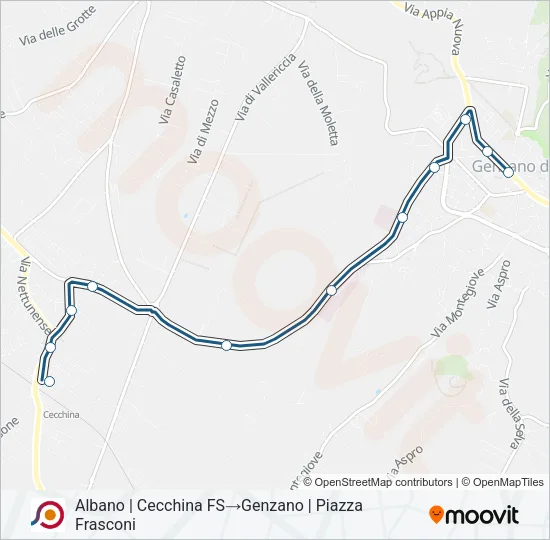 COTRAL Bus Line Map