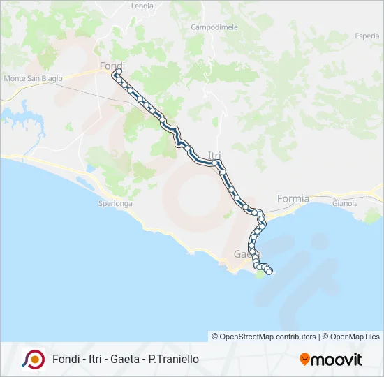COTRAL Bus Line Map
