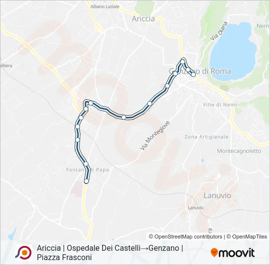 COTRAL Bus Line Map