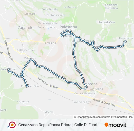 COTRAL Bus Line Map