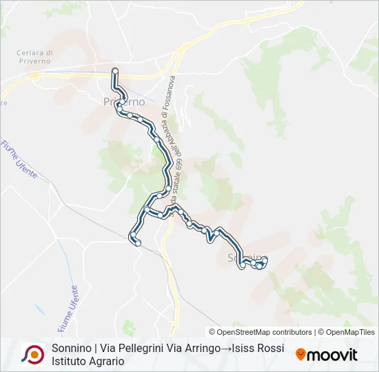 COTRAL Bus Line Map