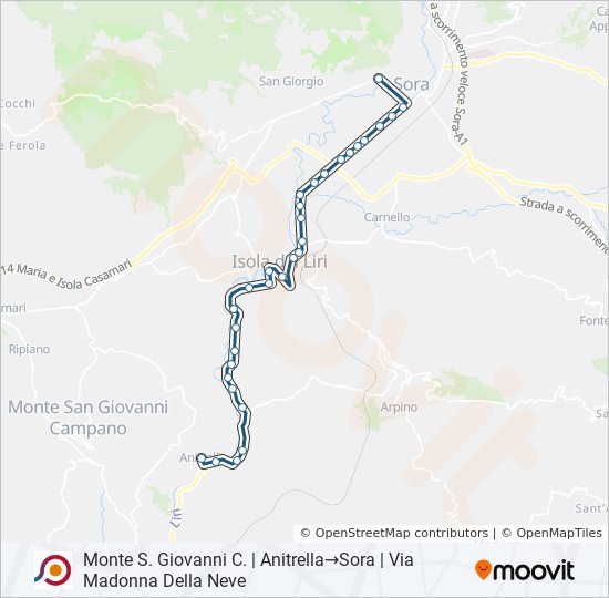 COTRAL bus Line Map