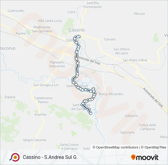 COTRAL Bus Line Map