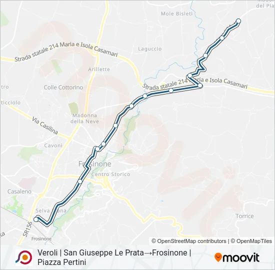 COTRAL Bus Line Map