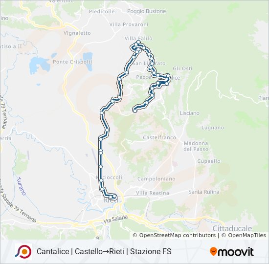 COTRAL bus Line Map