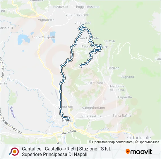 COTRAL Bus Line Map