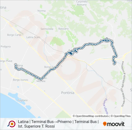 COTRAL Bus Line Map
