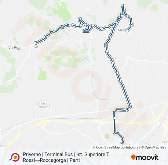 COTRAL Bus Line Map